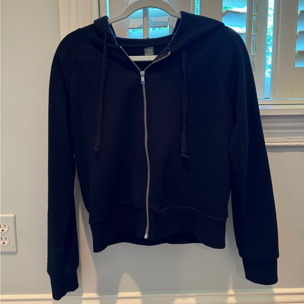 Wild Fable Black Zip Up Hoodie